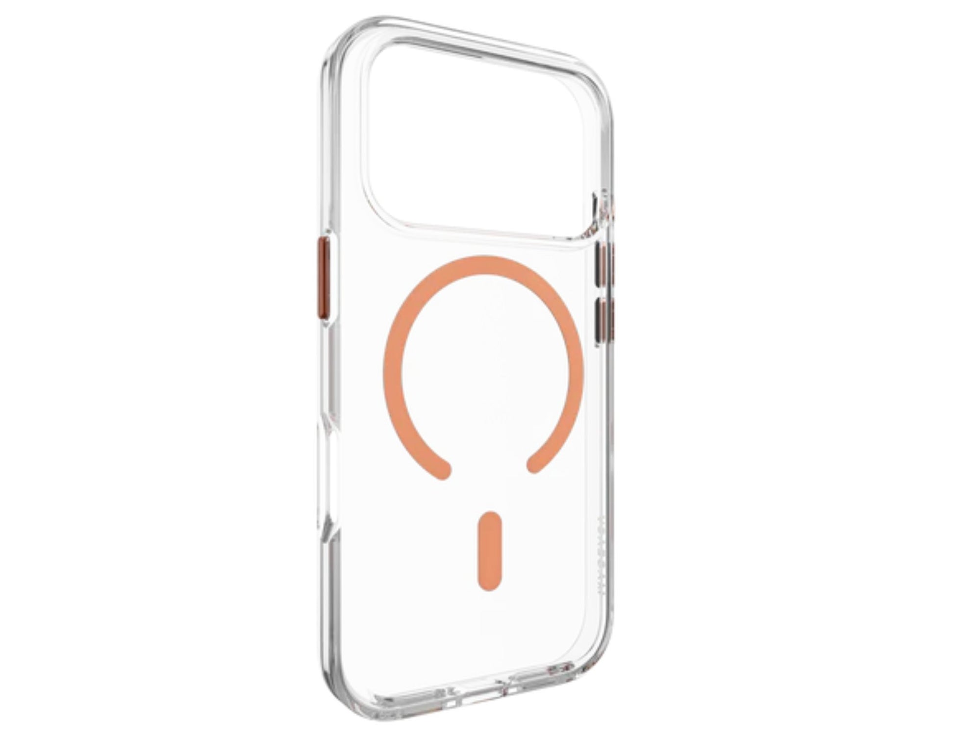 MagEasy Bright M Never Yellowing Protective Clear Case for iPhone 17 Series, MagSafe ring, metal buttons, 16ft drop-proof, anti-yellow, at Thabthaba Store Qatar