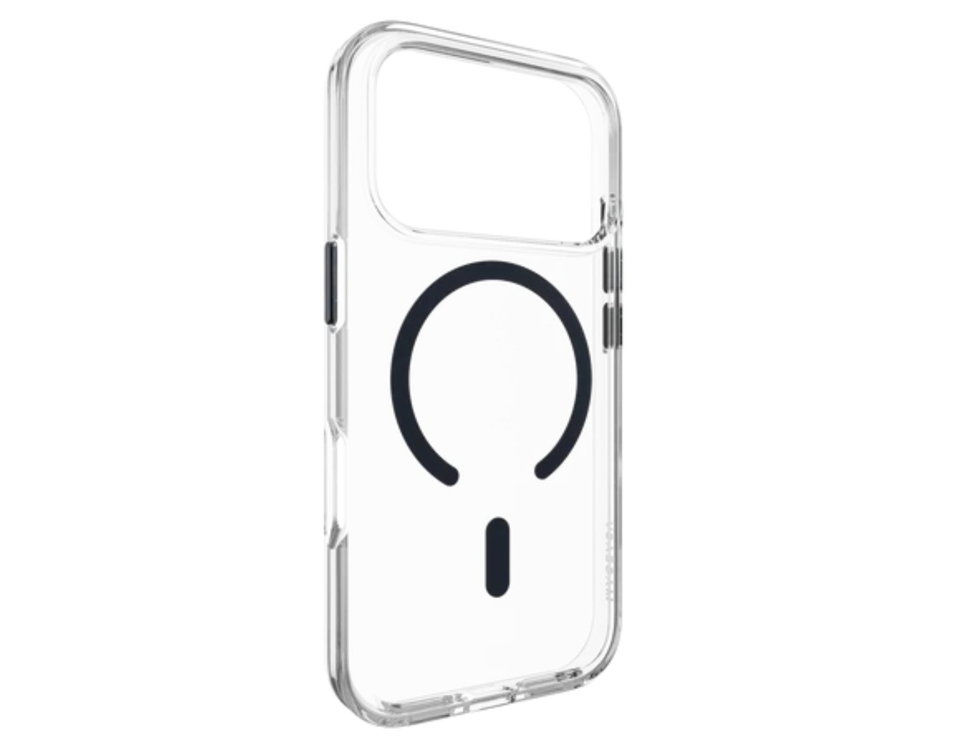 MagEasy Bright M Never Yellowing Protective Clear Case for iPhone 17 Series, MagSafe ring, metal buttons, 16ft drop-proof, anti-yellow, at Thabthaba Store Qatar