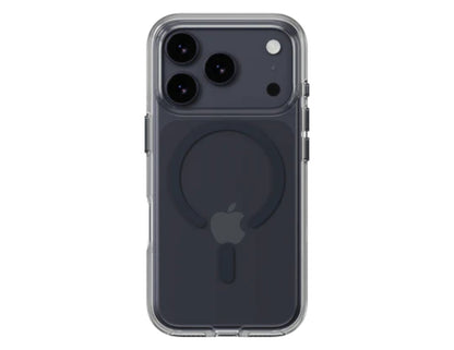 MagEasy Bright M Never Yellowing Protective Clear Case for iPhone 17 Series, MagSafe ring, metal buttons, 16ft drop-proof, anti-yellow, at Thabthaba Store Qatar