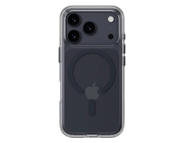 MagEasy Bright M Never Yellowing Protective Clear Case for iPhone 17 Series, MagSafe ring, metal buttons, 16ft drop-proof, anti-yellow, at Thabthaba Store Qatar