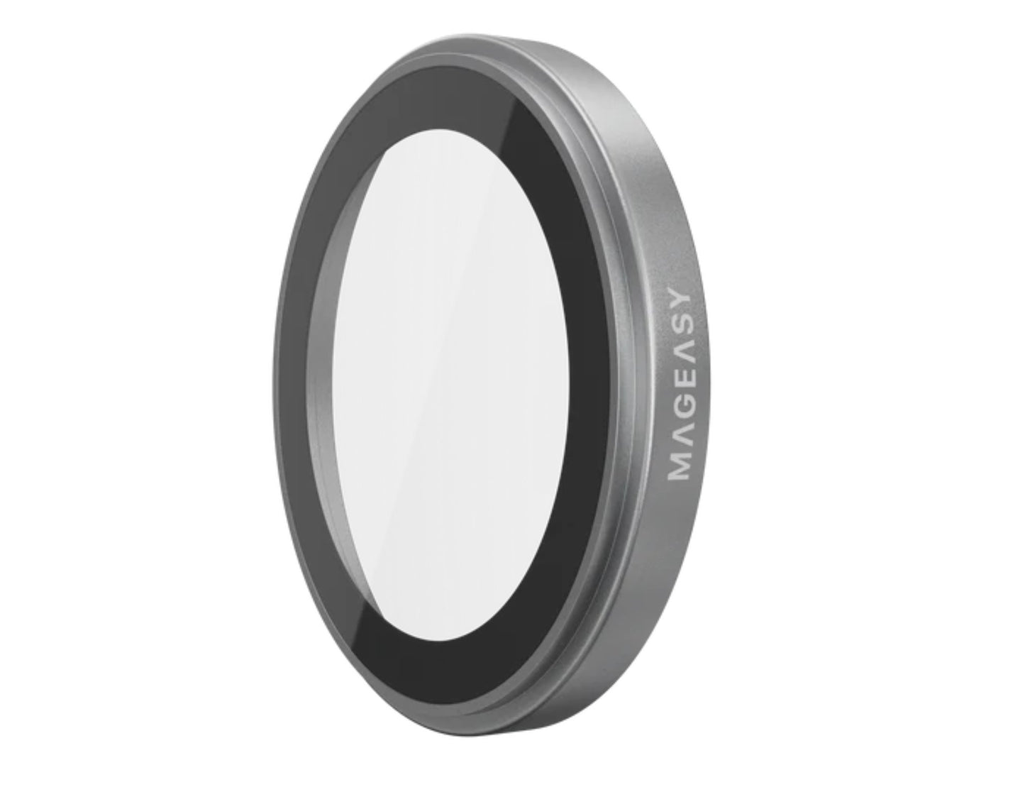 MagEasy Lenz Sapphire Camera Lens Protector for iPhone 17 Pro / Pro Max, synthetic sapphire, IP68 waterproof, PVD MAX titanium metal frame, easy install, at Thabthaba Store Qatar