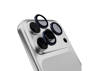 MagEasy Lenz Sapphire Camera Lens Protector for iPhone 17 Pro / Pro Max, synthetic sapphire, IP68 waterproof, PVD MAX titanium metal frame, easy install, at Thabthaba Store Qatar