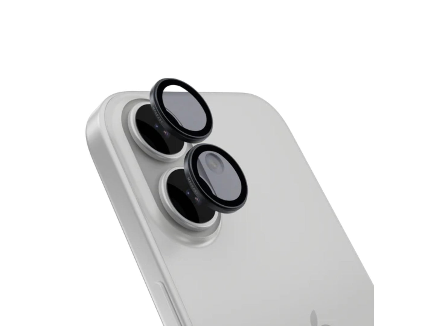 MagEasy Lenz Sapphire Camera Lens Protector for iPhone 17, synthetic sapphire, SGF IP68 waterproof certified, premium metal frame with PVD MAX coating, easy install, at Thabthaba Store Qatar