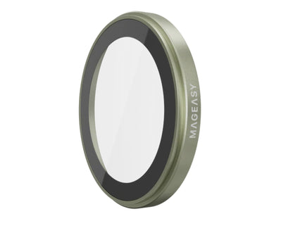 MagEasy Lenz Sapphire Camera Lens Protector for iPhone 17, synthetic sapphire, SGF IP68 waterproof certified, premium metal frame with PVD MAX coating, easy install, at Thabthaba Store Qatar