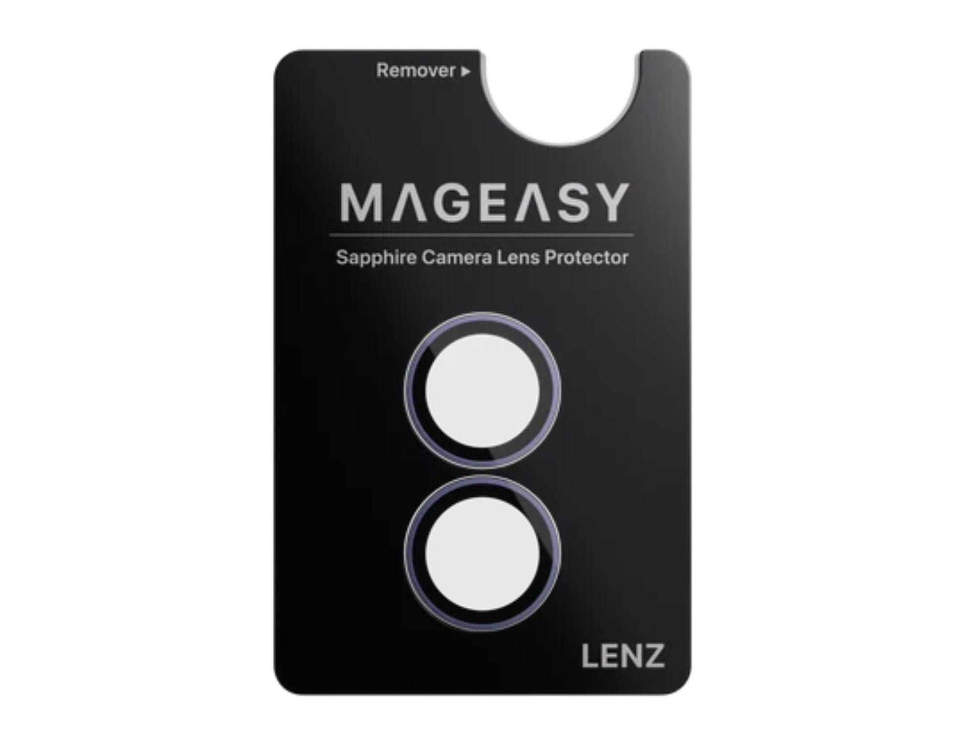 MagEasy Lenz Sapphire Camera Lens Protector for iPhone 17, synthetic sapphire, SGF IP68 waterproof certified, premium metal frame with PVD MAX coating, easy install, at Thabthaba Store Qatar