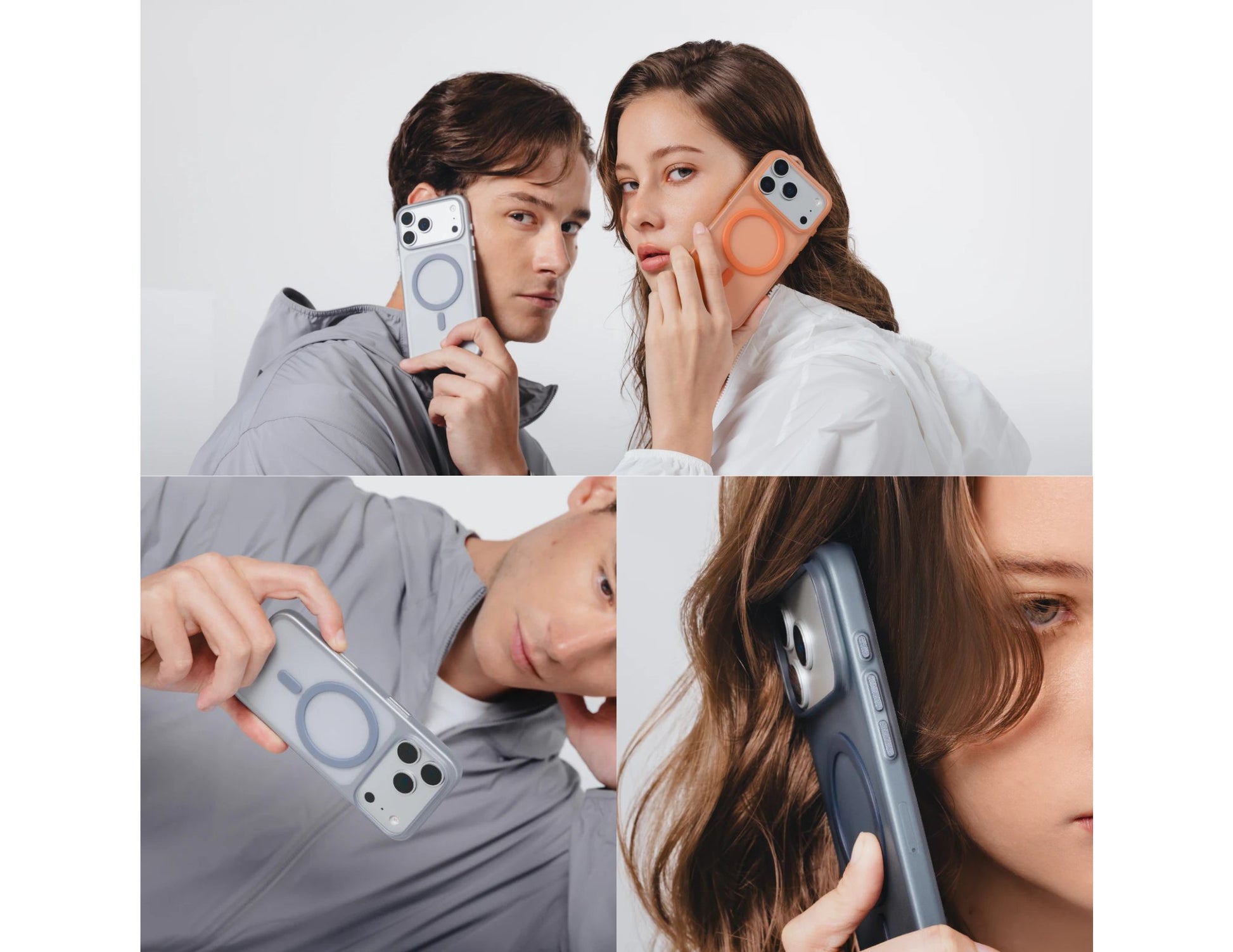 MagEasy Lyte M Ultra Light 0.70mm MagSafe case for iPhone 17 Series, matte anti-fingerprint, premium metal buttons, super slim and MagSafe compatible, at Thabthaba Store Qatar