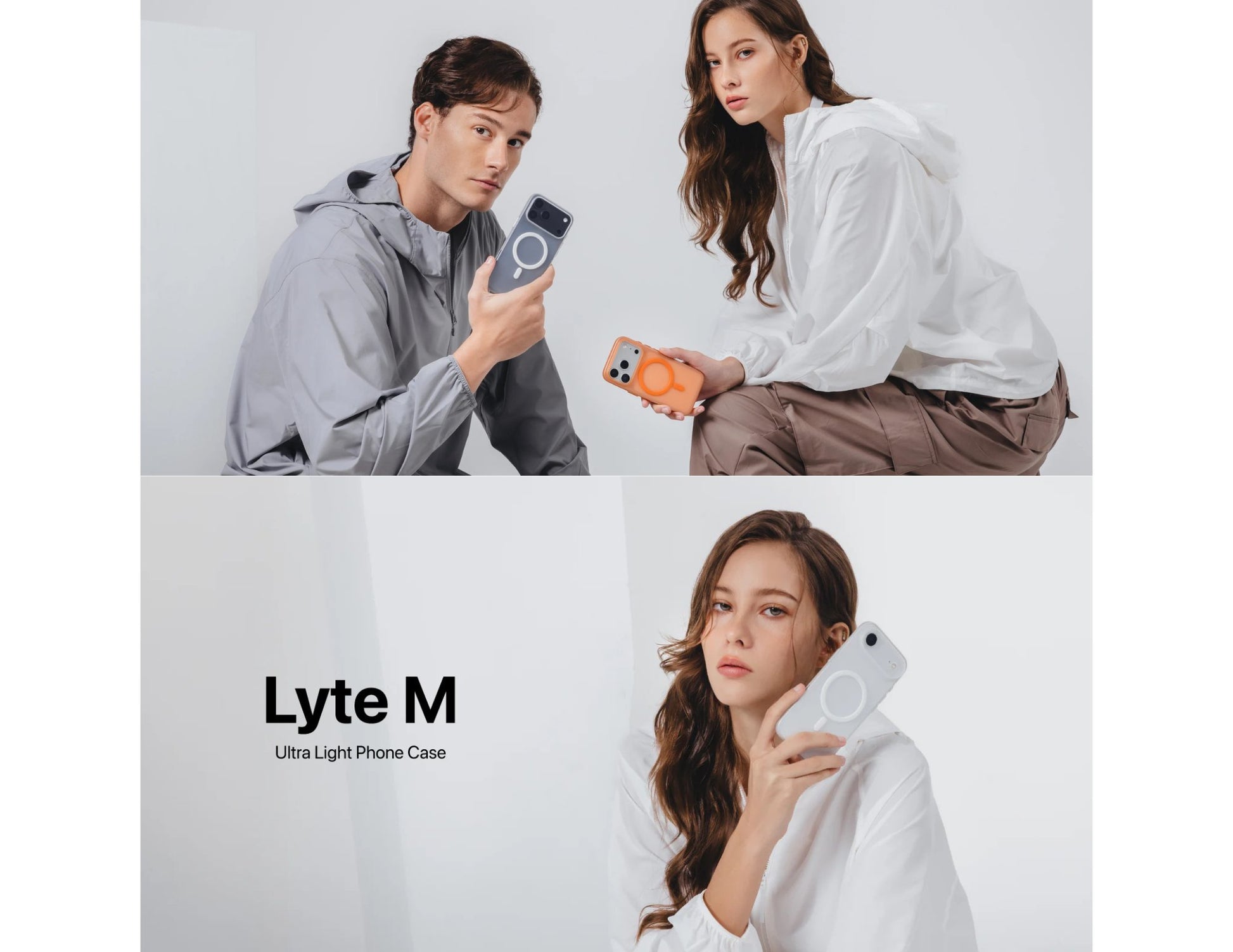 MagEasy Lyte M Ultra Light 0.70mm MagSafe case for iPhone 17 Series, matte anti-fingerprint, premium metal buttons, super slim and MagSafe compatible, at Thabthaba Store Qatar