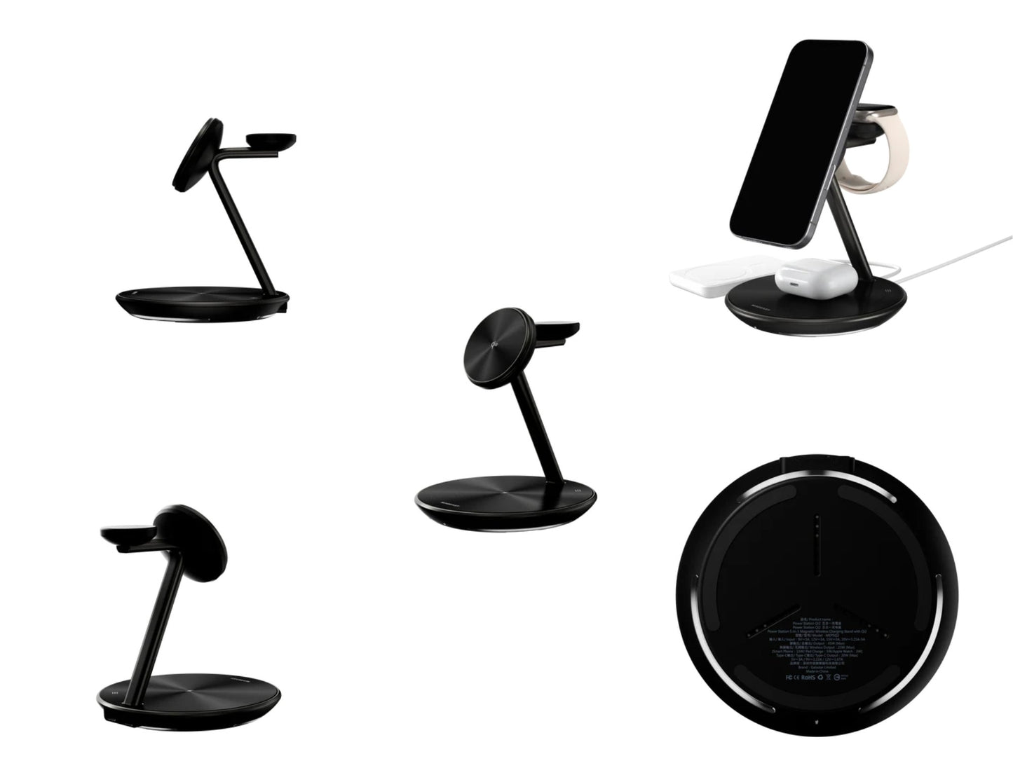 MagEasy Power Station 5-in-1 Qi2 charger iPhone Watch AirPods Thabthaba Qatar