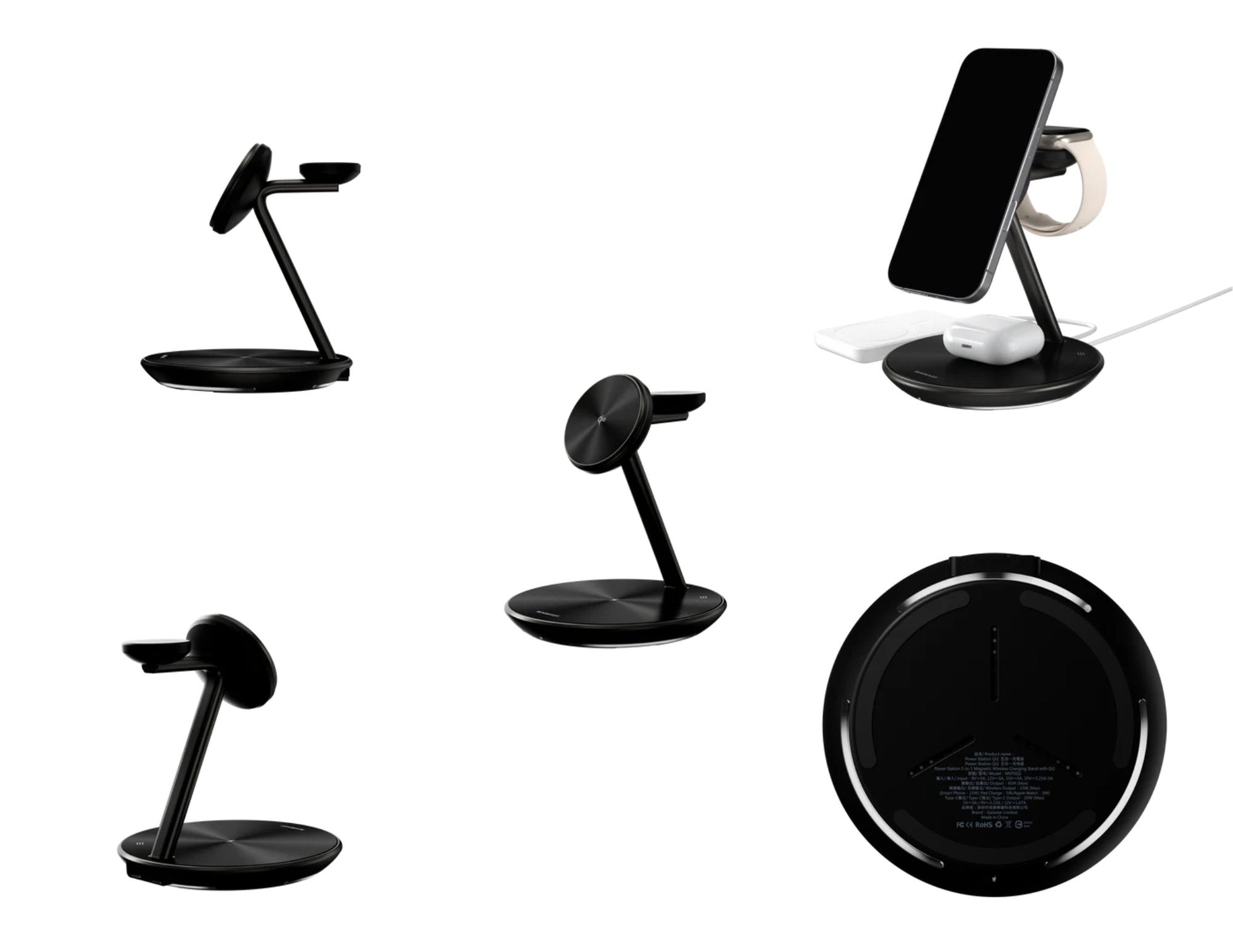 MagEasy Power Station 5-in-1 Qi2 charger iPhone Watch AirPods Thabthaba Qatar