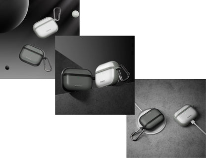 MagEasy Roam AirPods Pro 3 Case – Translucent Black and Gray ultra-protection, non-yellowing and travel-ready, available in Qatar