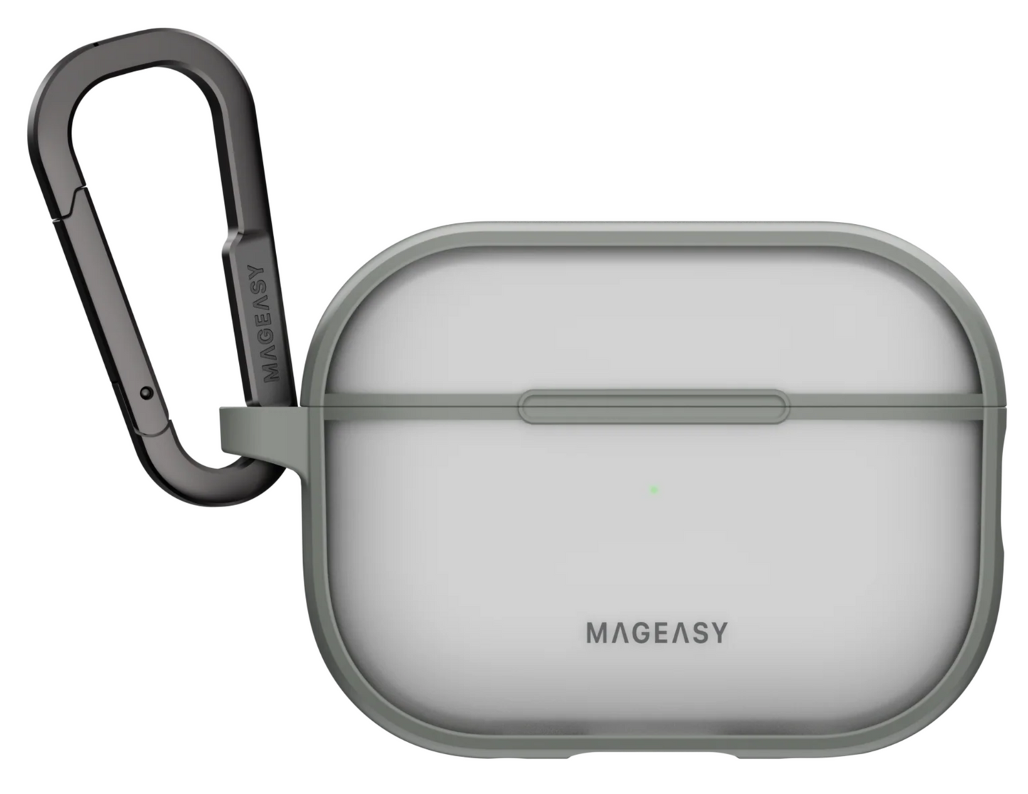 MagEasy Roam Case for AirPods Pro  Translucent Gray 1 & 2 MAPAP2174MT24 in sleek translucent design.