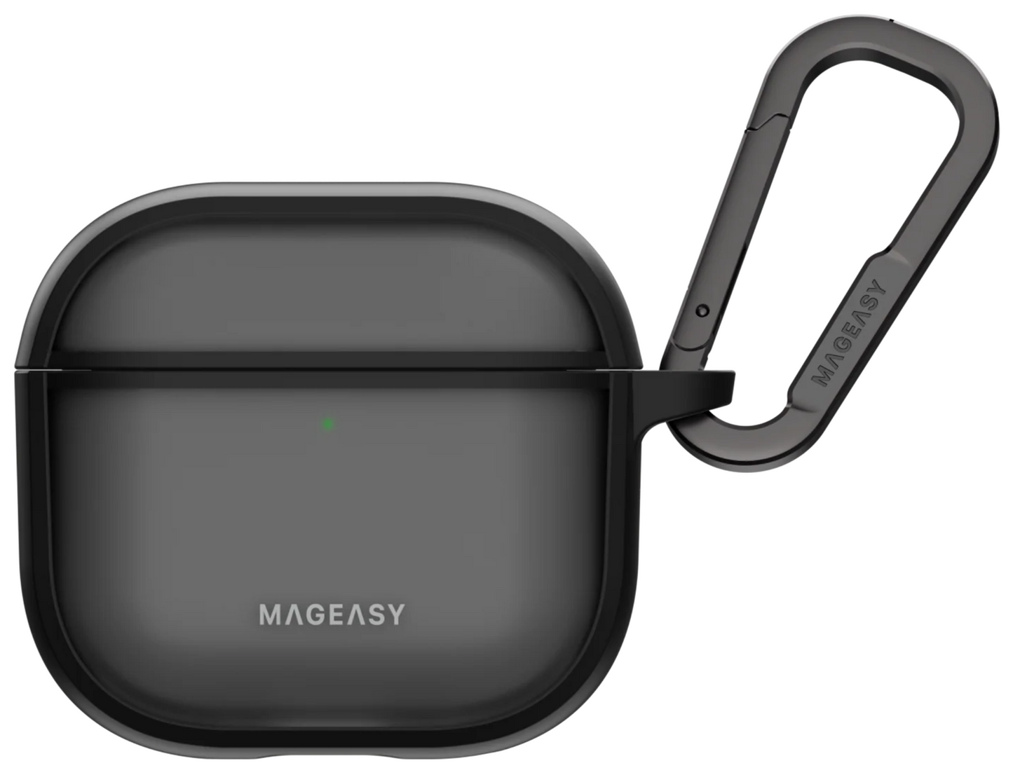 MagEasy Roam AirPods 4 Case MAPAP4174MT24 in Translucent Black.