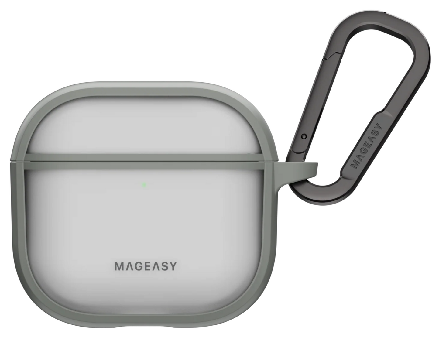 MagEasy Roam AirPods 4 Case MAPAP4174MT24 in Translucent Gray.