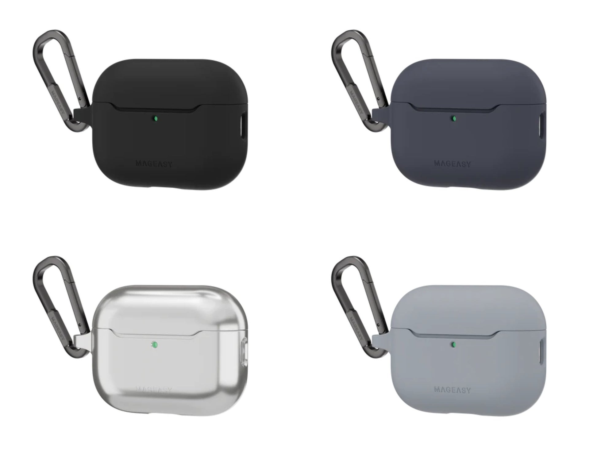 MagEasy Skin AirPods Pro 3 Case – Shockproof colorful TPU with carabiner available in Qatar