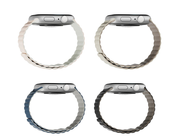 MagEasy Skin Duo reversible silicone magnetic Apple Watch band dual-color design for 40–49mm models Qatar