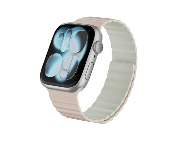 MagEasy Skin Duo reversible silicone magnetic Apple Watch band dual-color design for 40–49mm models Qatar