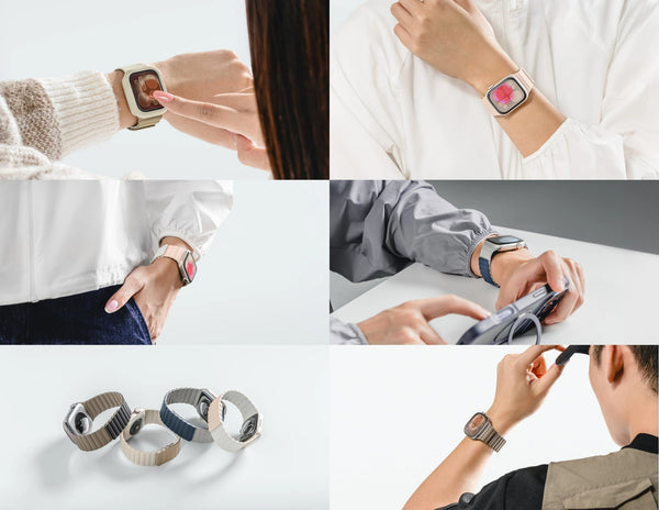 MagEasy Skin Duo reversible silicone magnetic Apple Watch band dual-color design for 40–49mm models Qatar