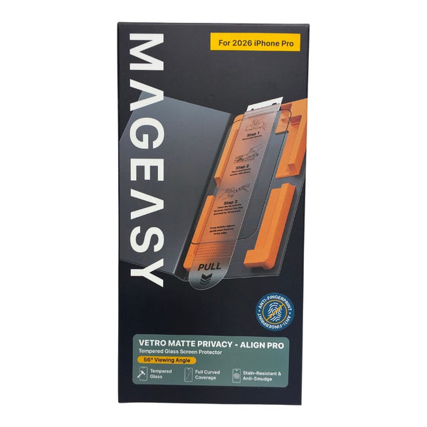 MAGEASY Vetro Matte Privacy Align Pro 56 Degree Tempered Glass for iPhone 18 Pro Qatar
