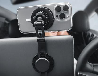 Magnetic compatible phone attached to MagMount MCGIPH301SG24.