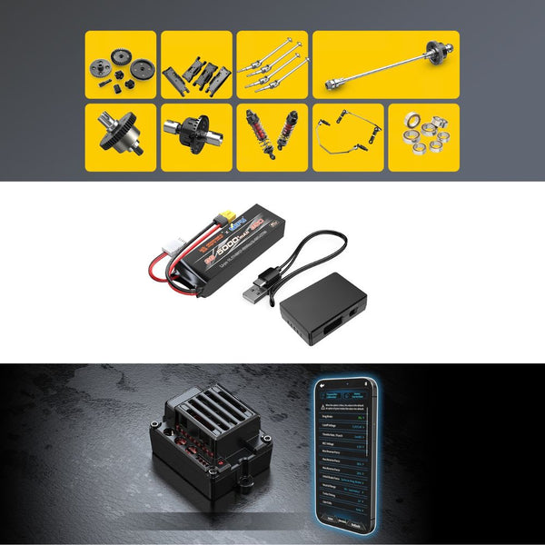MJX Hyper Go 10210 1/10 4WD Brushless Off-Road Truck Red with 120A ESC Qatar