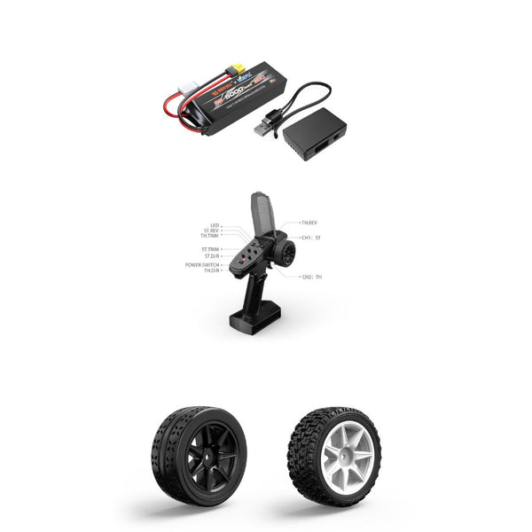MJX Hyper GO 10306 DC Ford Mustang Shelby GT500 1/10 4WD R/C remote-control car blue with 2S 5000mAh battery Qatar