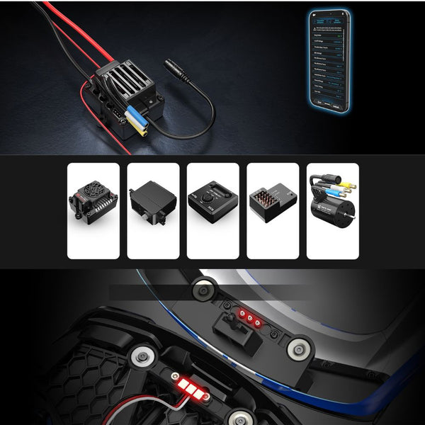 MJX Hyper GO 10306 DC Ford Mustang Shelby GT500 1/10 4WD R/C remote-control car blue with 2S 5000mAh battery Qatar