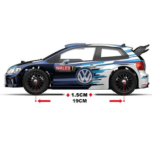 MJX Hyper Go 14304 Volkswagen Polo R WRC 1/14 4WD RC Car Blue White with Metal Chassis Qatar