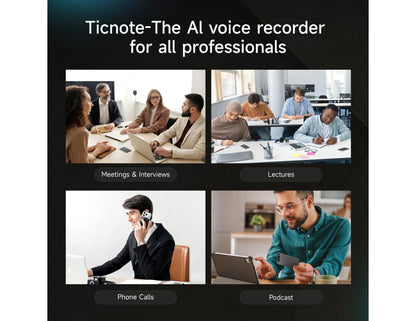 Mobvoi TicNote AI Voice Recorder 64GB dual mic OLED display NE-79 grey Qatar