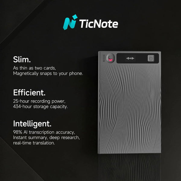 Mobvoi TicNote AI Voice Recorder NE-79 64GB Grey with AI Transcription Qatar
