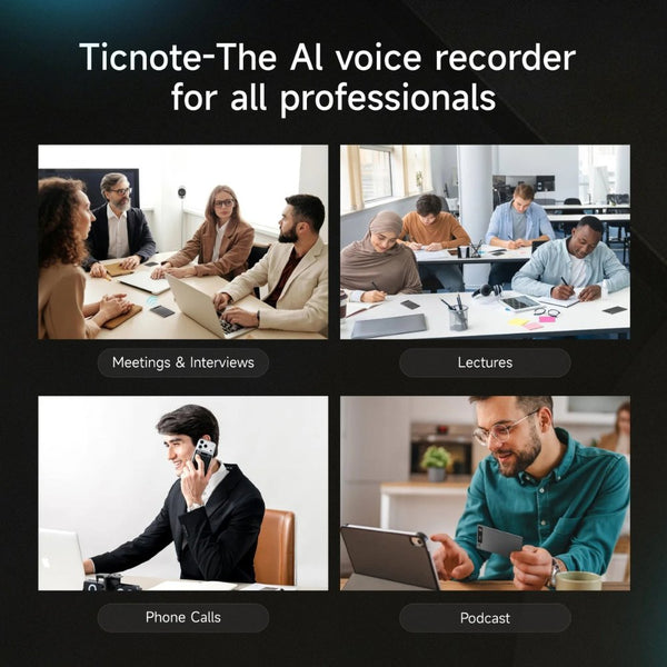 Mobvoi TicNote AI Voice Recorder NE-79 64GB Grey with AI Transcription Qatar