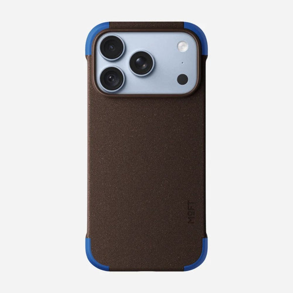 MOFT Frame Case Coffee MOVAS-E Bio-Leather MagSafe Case Coffee Brown x Sapphire for iPhone 18 Pro Qatar