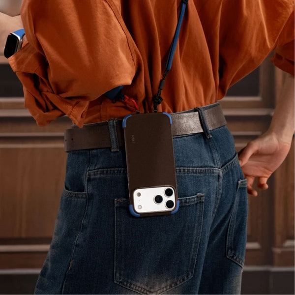 MOFT Frame Case Coffee MOVAS-E Bio-Leather MagSafe Case Coffee Brown x Sapphire for iPhone 18 Pro Qatar