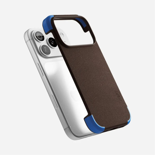 MOFT Frame Case Coffee MOVAS-E Bio-Leather MagSafe Case Coffee Brown x Sapphire for iPhone 18 Pro Qatar