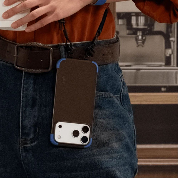 MOFT Frame Case Coffee MOVAS-E Bio-Leather MagSafe Case Coffee Brown x Sapphire for iPhone 18 Pro Qatar