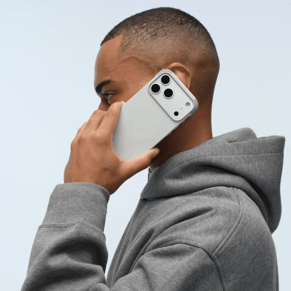 MOFT Frame Case MOVAS™ MagSafe vegan leather case for iPhone 17 Pro Max Misty Cove x Cement Qatar