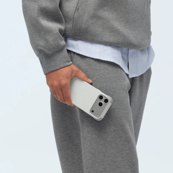 MOFT Frame Case MOVAS™ MagSafe vegan leather case for iPhone 17 Pro Max Misty Cove x Cement Qatar