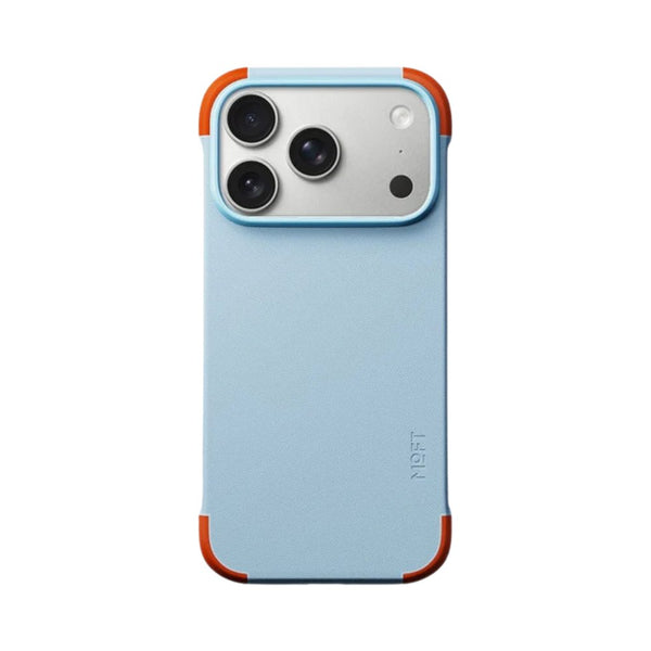 MOFT Frame Case MOVAS™ MagSafe vegan leather case for iPhone 17 Pro Max Soothing Mist x Sunrise Qatar