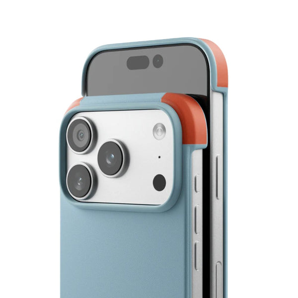 MOFT Frame Case MOVAS™ MagSafe vegan leather case for iPhone 17 Pro Soothing Mist x Sunrise Qatar