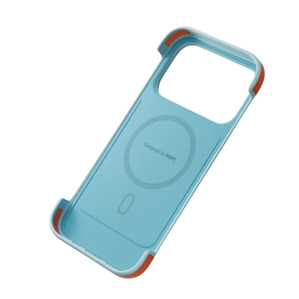 MOFT Frame Case MOVAS™ MagSafe vegan leather case for iPhone 17 Pro Soothing Mist x Sunrise Qatar