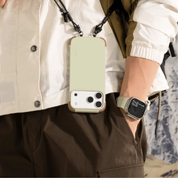 MOFT Frame Case MOVAS iPhone 18 Pro Max Khaki Green x Brownie MagSafe compatible Qatar