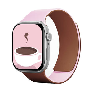 MOFT silicone Apple Watch band Light Pink and Brownie magnetic reversible 40 41 42mm Qatar