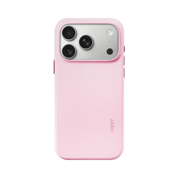 MOFT Snap Case MOVAS™ MagSafe vegan leather case for iPhone 17 Pro Light Pink Qatar