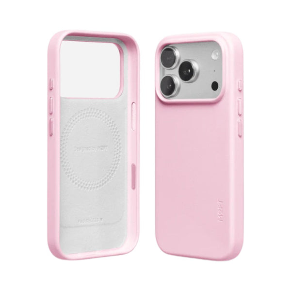 MOFT Snap Case MOVAS™ MagSafe vegan leather case for iPhone 17 Pro Light Pink Qatar