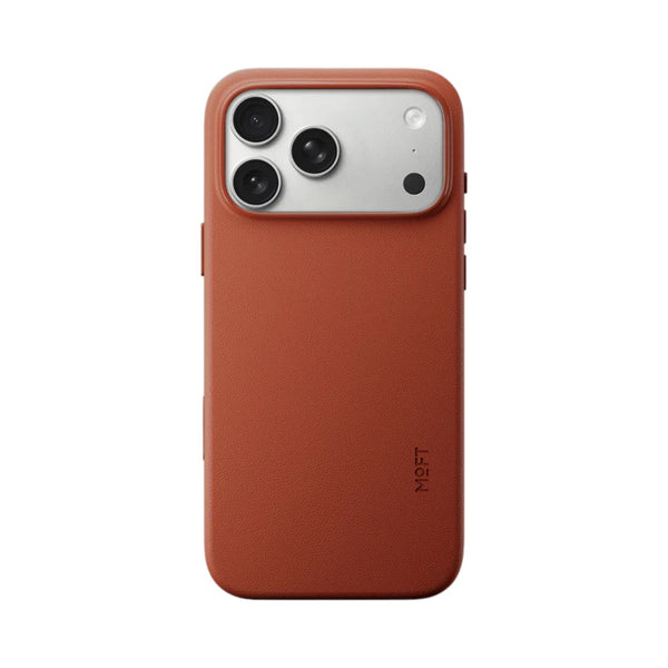 MOFT Snap Case MOVAS™ MagSafe vegan leather case for iPhone 17 Pro Max Clay Red Qatar