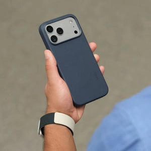 MOFT Snap Case MOVAS™ MagSafe vegan leather case for iPhone 17 Pro Max Navy Blue Qatar
