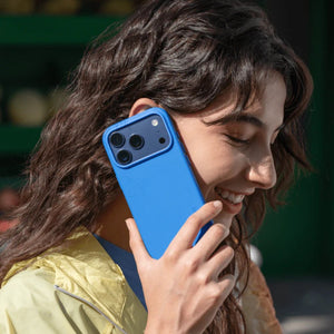 MOFT Snap Case MOVAS™ MagSafe vegan leather case for iPhone 17 Pro Sapphire Blue Qatar