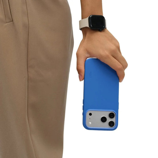 MOFT Snap Case MOVAS™ MagSafe vegan leather case for iPhone 17 Pro Sapphire Blue Qatar