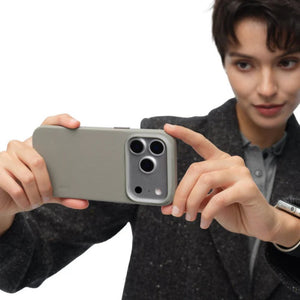 MOFT Snap Case MOVAS™ MagSafe vegan leather case for iPhone 17 Pro Taupe Qatar