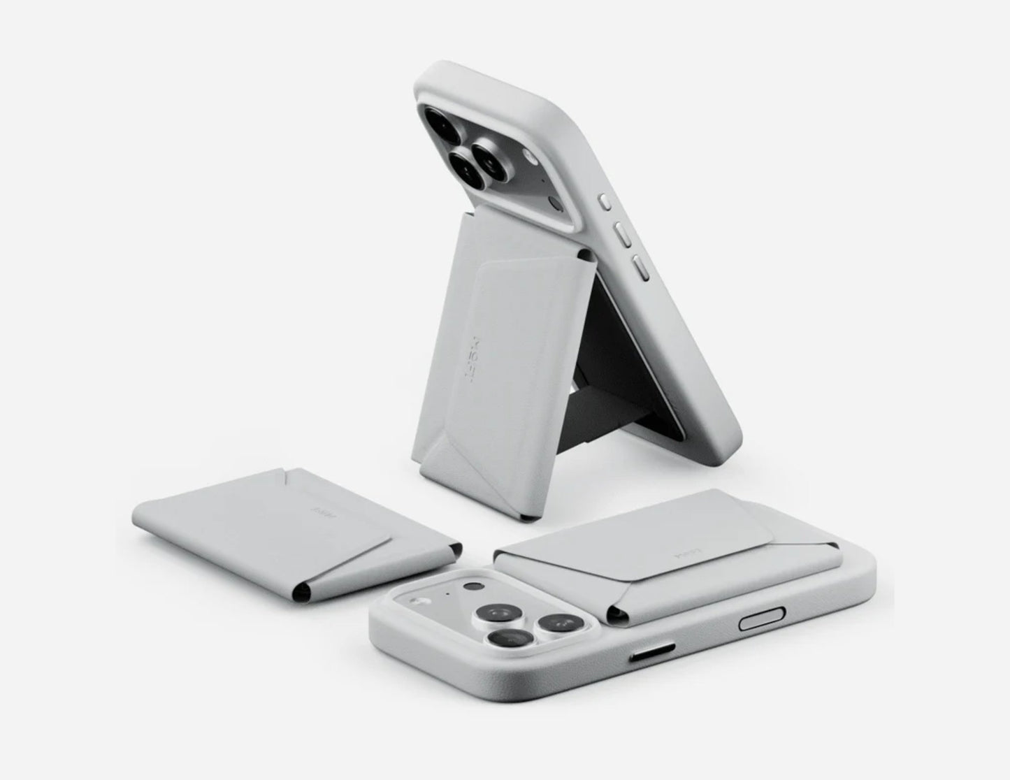 Moft Snap Field Wallet with stand MagSafe RFID vegan leather 8-card holder for iPhone Qatar