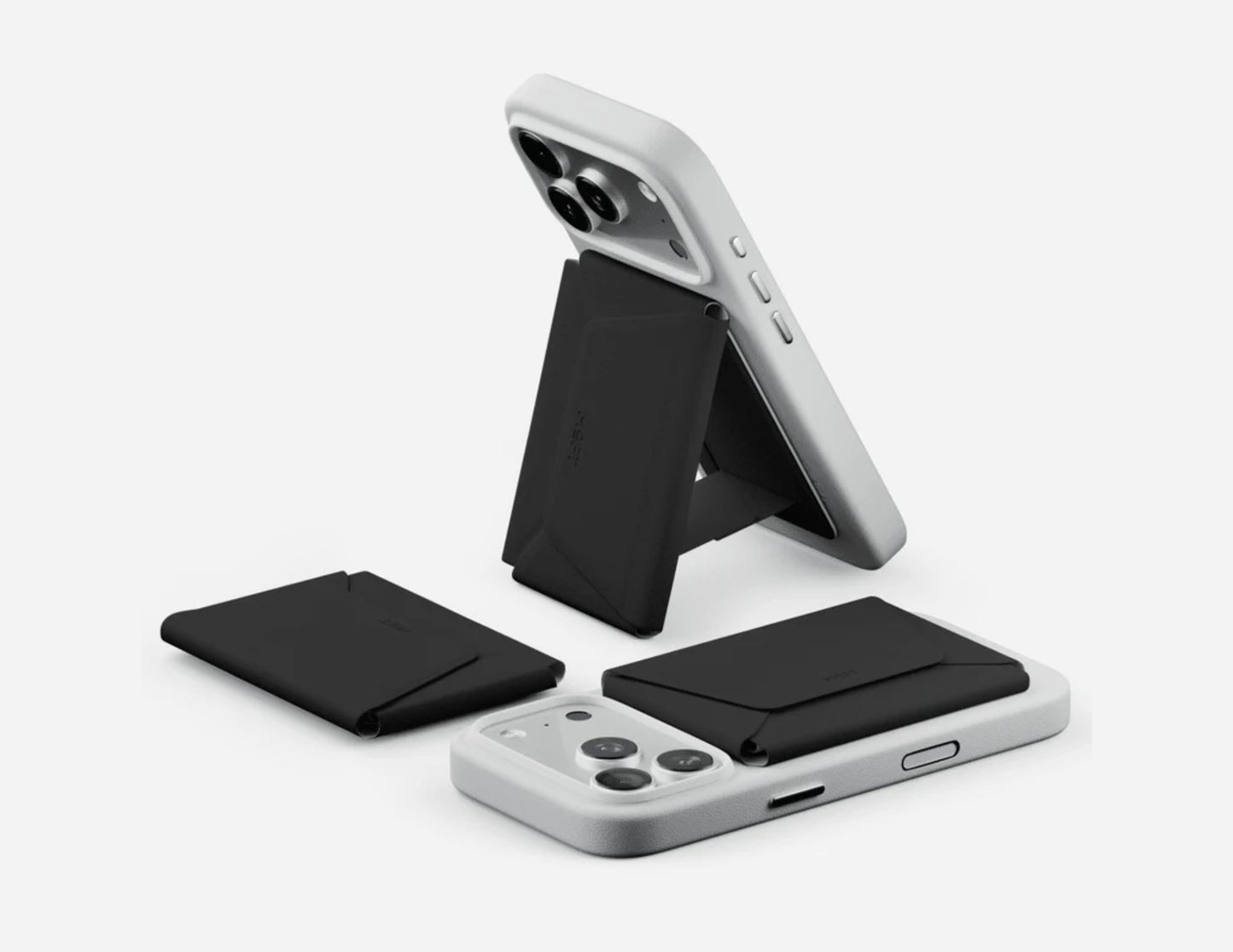 Moft Snap Field Wallet with stand MagSafe RFID vegan leather 8-card holder for iPhone Qatar